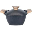 NeoKlein Neoklein Oala patrata cu capac 22cm, culoare BLACK