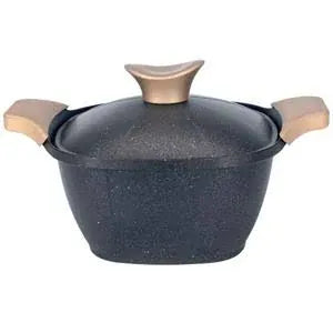 NeoKlein Neoklein Oala patrata cu capac 22cm, culoare BLACK