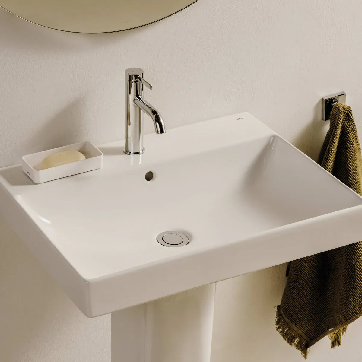 Roca Lavoar Lavoar Roca Ona A327686000 | 600x460mm, Fineceramic, Montare Perete