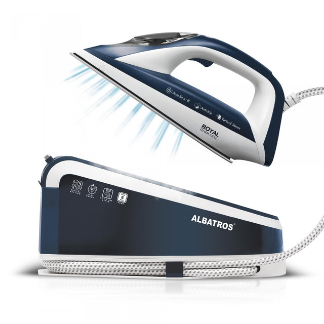 Sistem de Călcat Albatros Royal Steam Care Albastru - Performanță Profesională