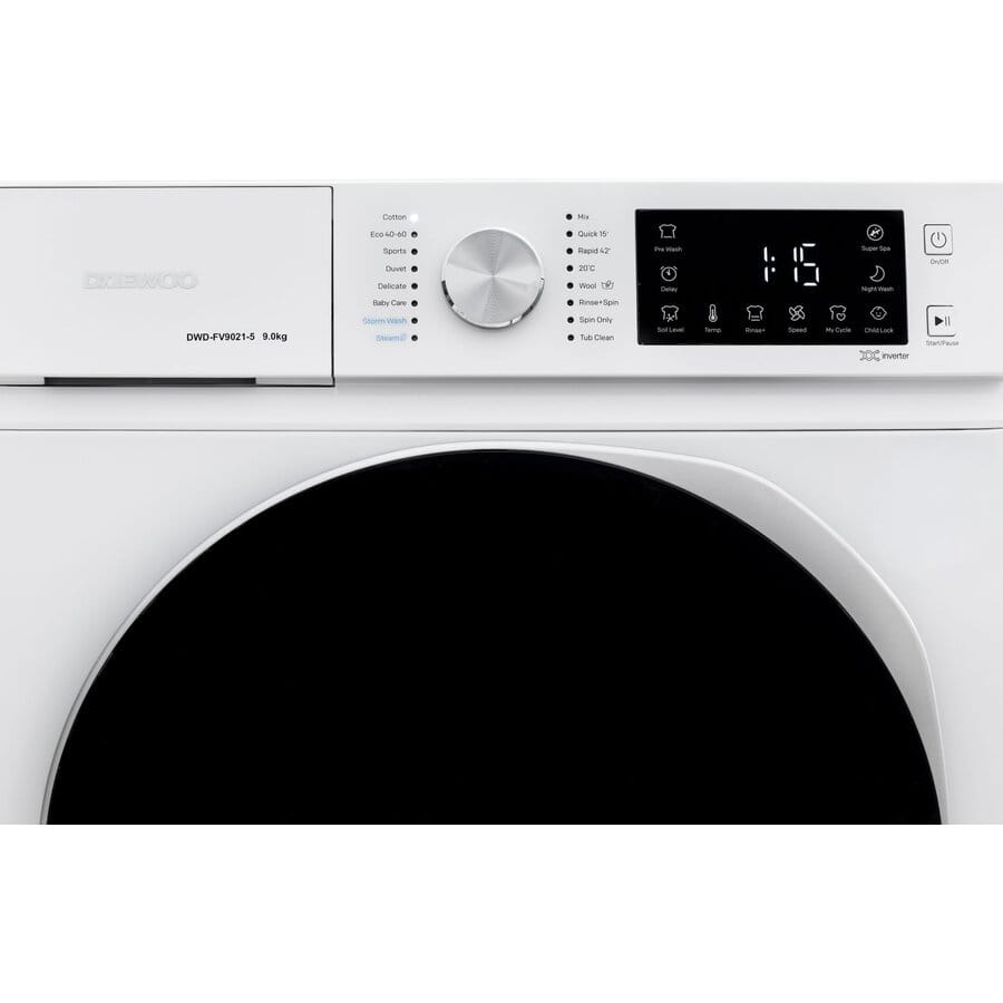 Daewoo Masina de spalat rufe Masina de spalat rufe Daewoo DWD-FV9021-5 | 9kg, Inverter, 1400rpm, A-30%
