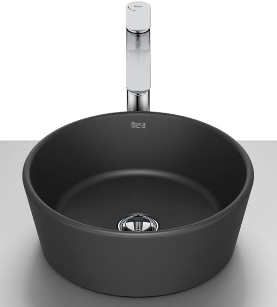 Roca Lavoar Lavoar Roca Optica A327B15080 | Rotund, 35cm, Montare Blat, Negru