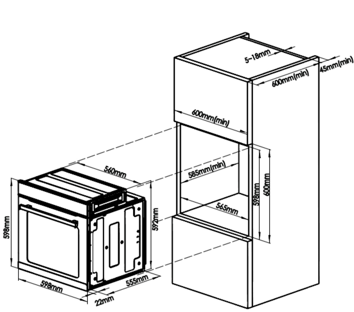 Cuptor Incorporabil Samus SC621G4 | Clasa A, 2000W, 81L, 59.8x57.7x59.8cm