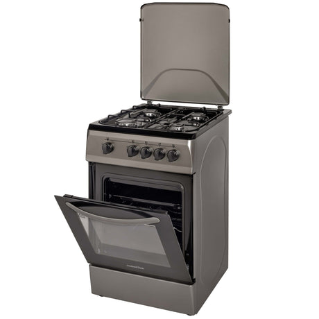 NobeLTek Cooking Aragaz Aragaz Nobeltek NLT 5601AG/G1 | 50x60cm, Plita Gaz, Cuptor Gaz, GPL/GN, Gri, 50x60x85cm