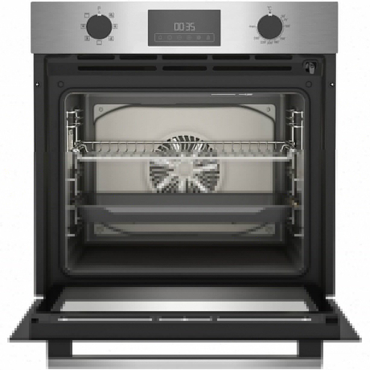 Cuptor electric Arctic, 71l, Clasa A, 6 functii, Timer, Touch control, Grill, AeroCooking, Aqua Drop Clean - autocuratare catalitica, Display, Inox