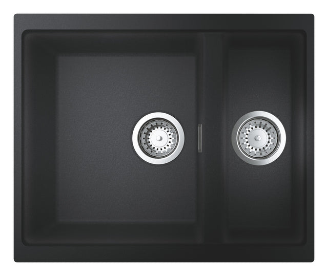 Grohe Chiuveta bucatarie Chiuveta Grohe K500 31648AP0 | 555x460mm, 2 Boluri, Granit Negru