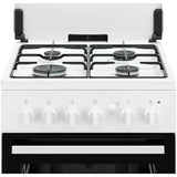 ELECTROLUX Aragaz gaz, 50x60 cm; 4 arzatoare gaz; Siguranta, cataliza;Grill electric; Iluminare cuptor