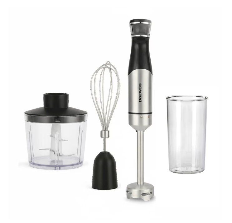 Daewoo SDA Blender Blender Daewoo DHB100X | 1000W, 6 Viteze + Turbo, Tija Inox, Accesorii