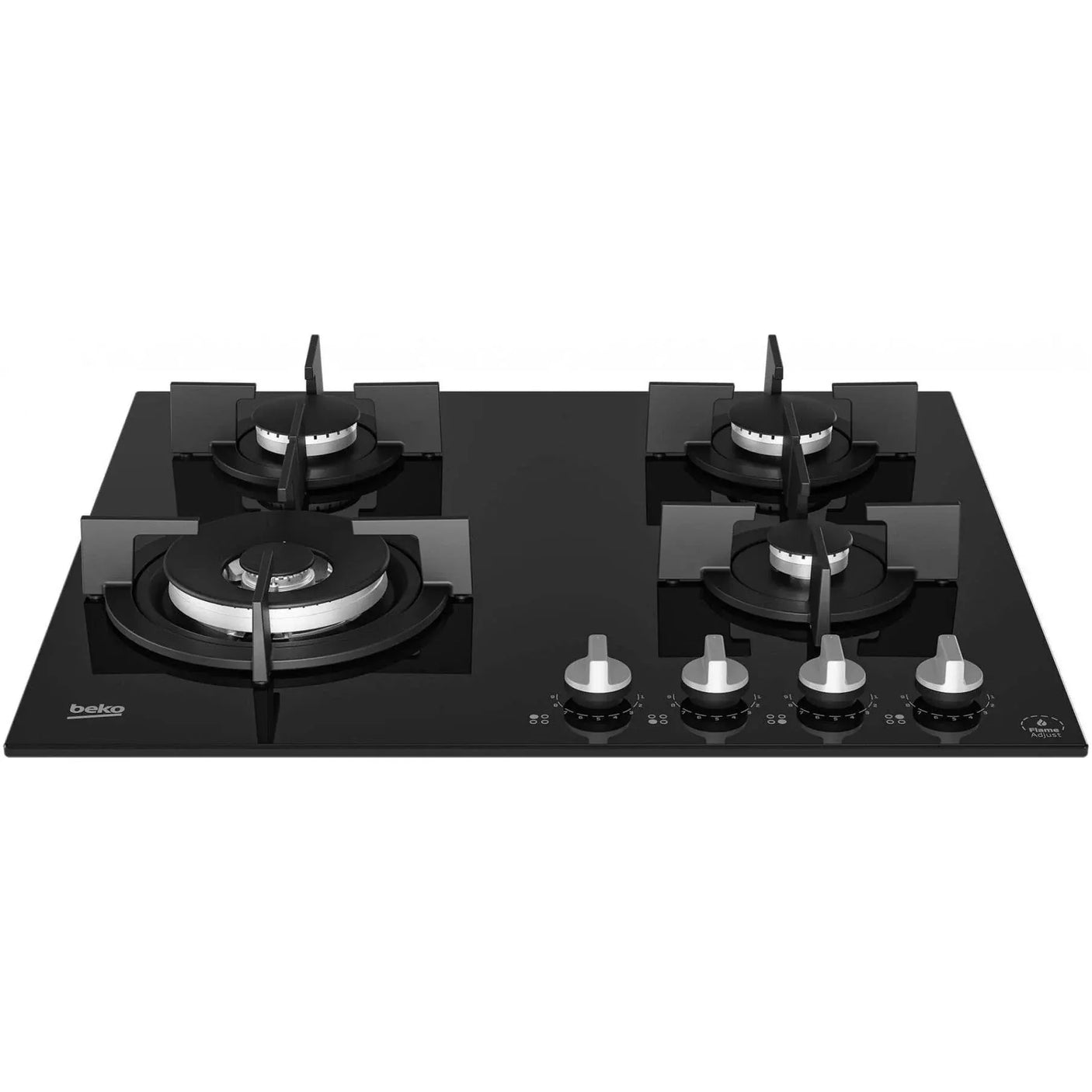 Beko Plita pe gaz Plita pe Gaz Beko HILW64322S | 60cm, 4 Arzatoare, Wok, FlameAdjust