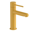 Roca Baterie lavoar Roca, Gama NU, monocomanda, marime S, levier metalic PIN, cartus ceramic, fara set de evacuare, honey yellow, galben