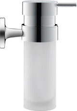 Duravit Suport cu pahar Duravit, Soap dispenser Starck T, chrome incl. white frosted glass, montare pe perete, fixare ascunsa, metal/sticla, crom