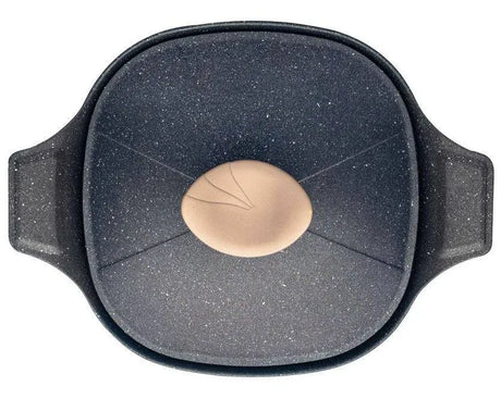NeoKlein Neoklein Oala patrata cu capac 22cm, culoare BLACK