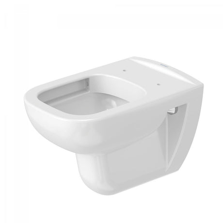Duravit Vas wc + capac Duravit, Toilet-set w/m D-Code rimless washdown model, incl.s&c, w.SC, suspendat, evacuare orizontala, cu capac (0067390000), soft close, alb