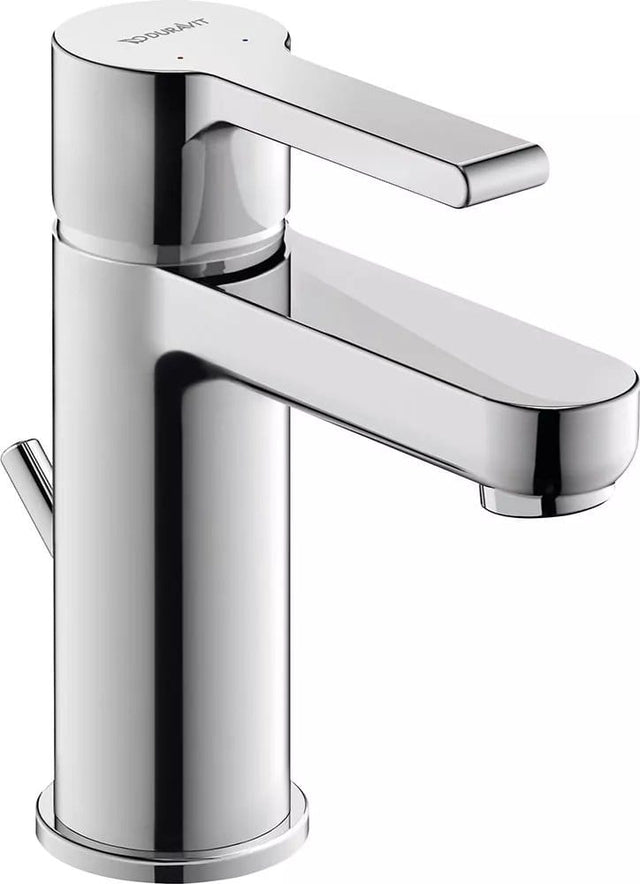 Duravit Baterie lavoar Duravit, B.2 Single lev.basin mixer S w.PR, monocomanda, marime S, cartus ceramic, set evacuare cu tija, crom
