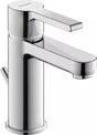 Duravit Baterie lavoar Duravit, B.2 Single lev.basin mixer S w.PR, monocomanda, marime S, cartus ceramic, set evacuare cu tija, crom