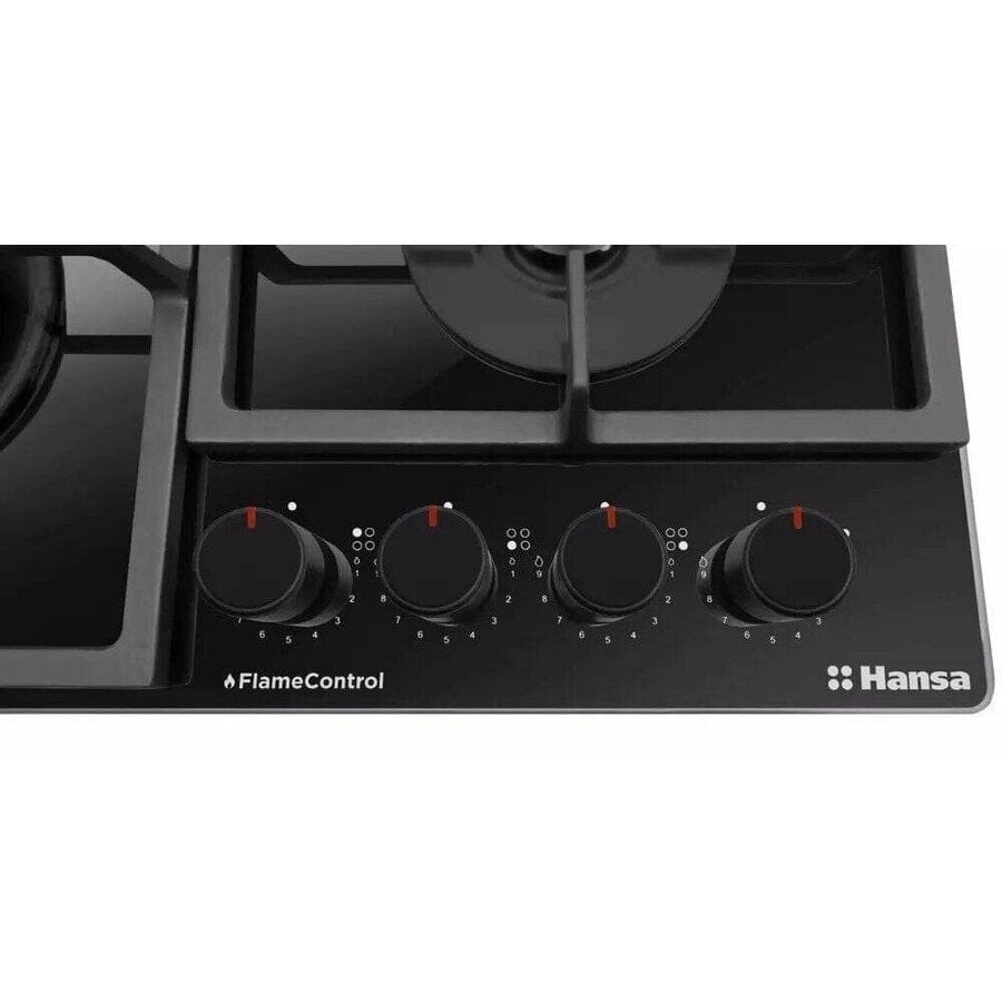Hansa Plita pe gaz Plita pe gaz Hansa PGCD6101ApFB | 60cm, 4 arzatoare, WOK, gratare fonta, negru