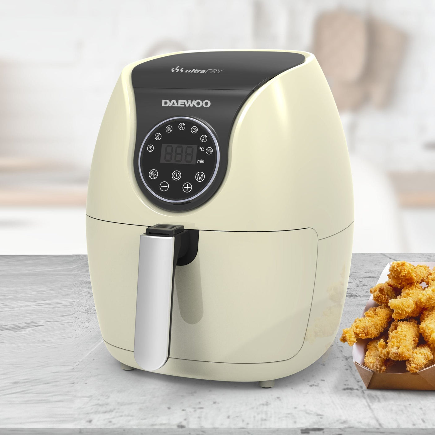 Daewoo Air Fryer Friteuza cu aer cald Daewoo SDA DAF2000 | 1500W, 3.6L, 12 programe, LCD