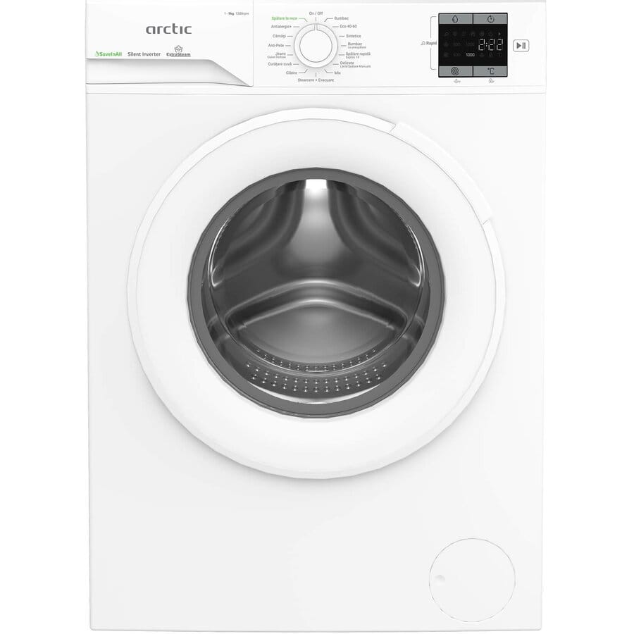 ARCTIC Masina de spalat rufe Masina de spalat rufe Arctic APLM1WFSU19210W | 9kg, 1200RPM, Inverter, Steam, A