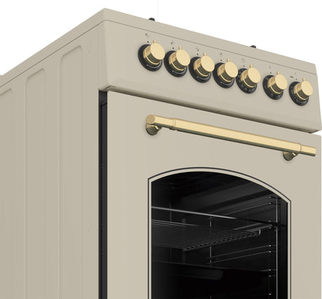 Beko Aragaz Aragaz Beko FSE52135DCRSN | Mixt, 4 Arzatoare, Cuptor Electric, Grill, 50x60x85cm
