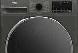Beko Uscator de rufe Uscator de rufe Beko B3T68239MGEU | 8kg, Pompa de caldura, Clasa D, SteamCure, Manhattan Grey
