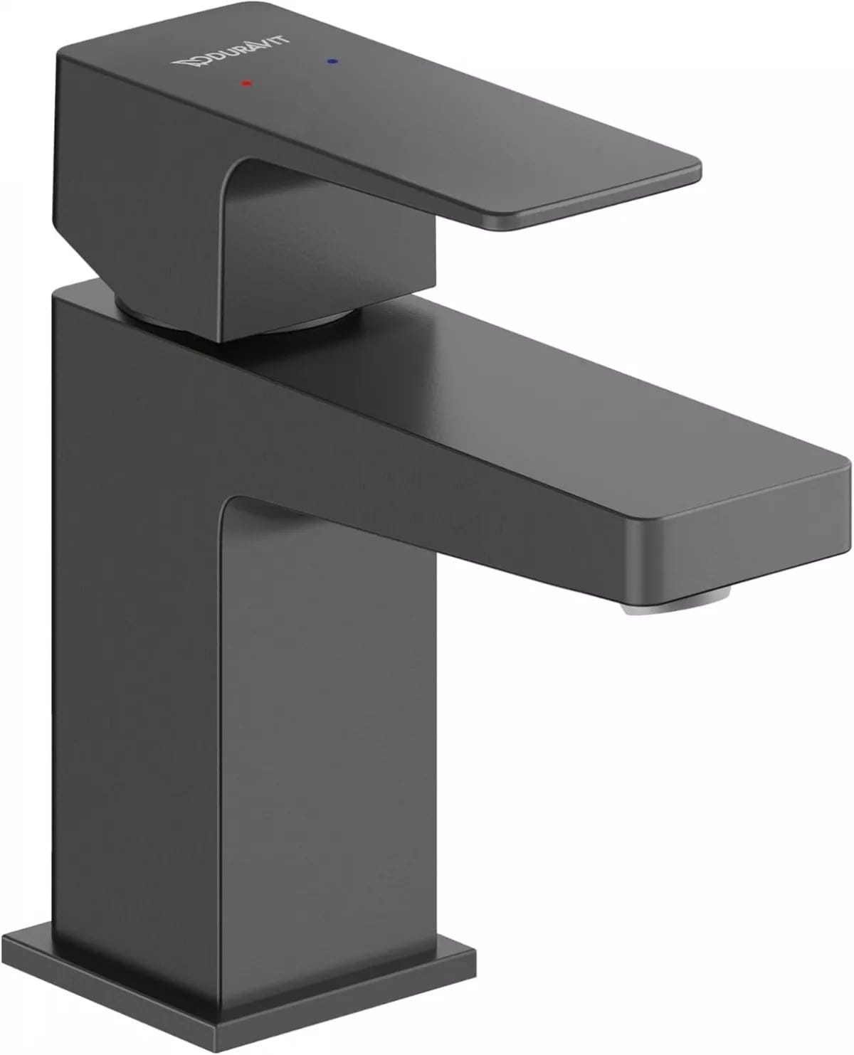 Duravit Baterie lavoar Duravit, Manhattan single lever bas. mixer S with pull-rod, monocomanda, marime S, cartus ceramic, fara set de evacuare, schwarz mat, negru mat