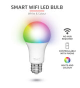 Pachet 2 becuri Trust  LED RGBCW  WiFi, E27luminozitate 806 lm, clasa energetica A+