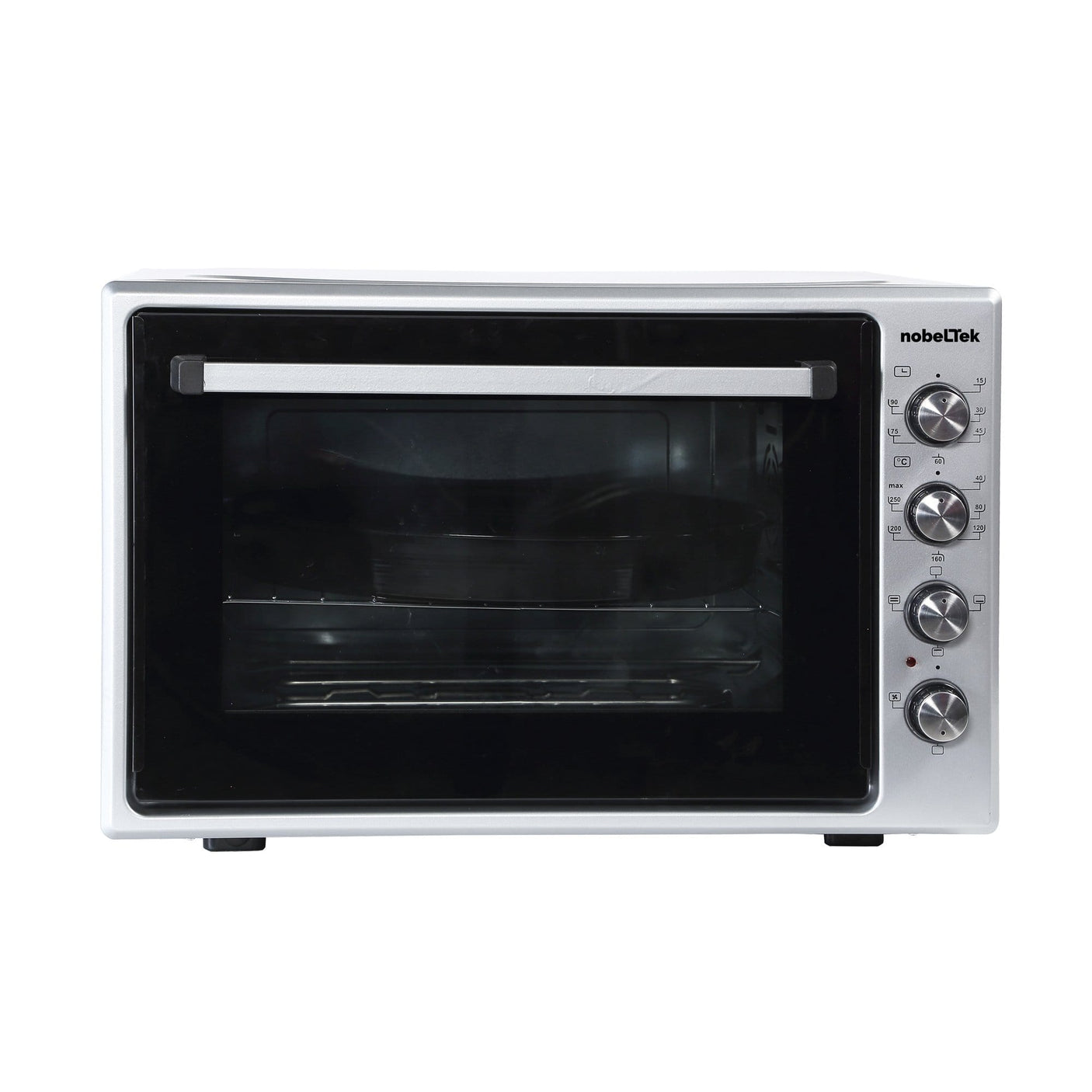 NobeLTek Kitchen Cuptor electric NobeLTek, 70L, 2200W, grill, timer, termostat, sticla dubla, ventilator, iluminare, inox
