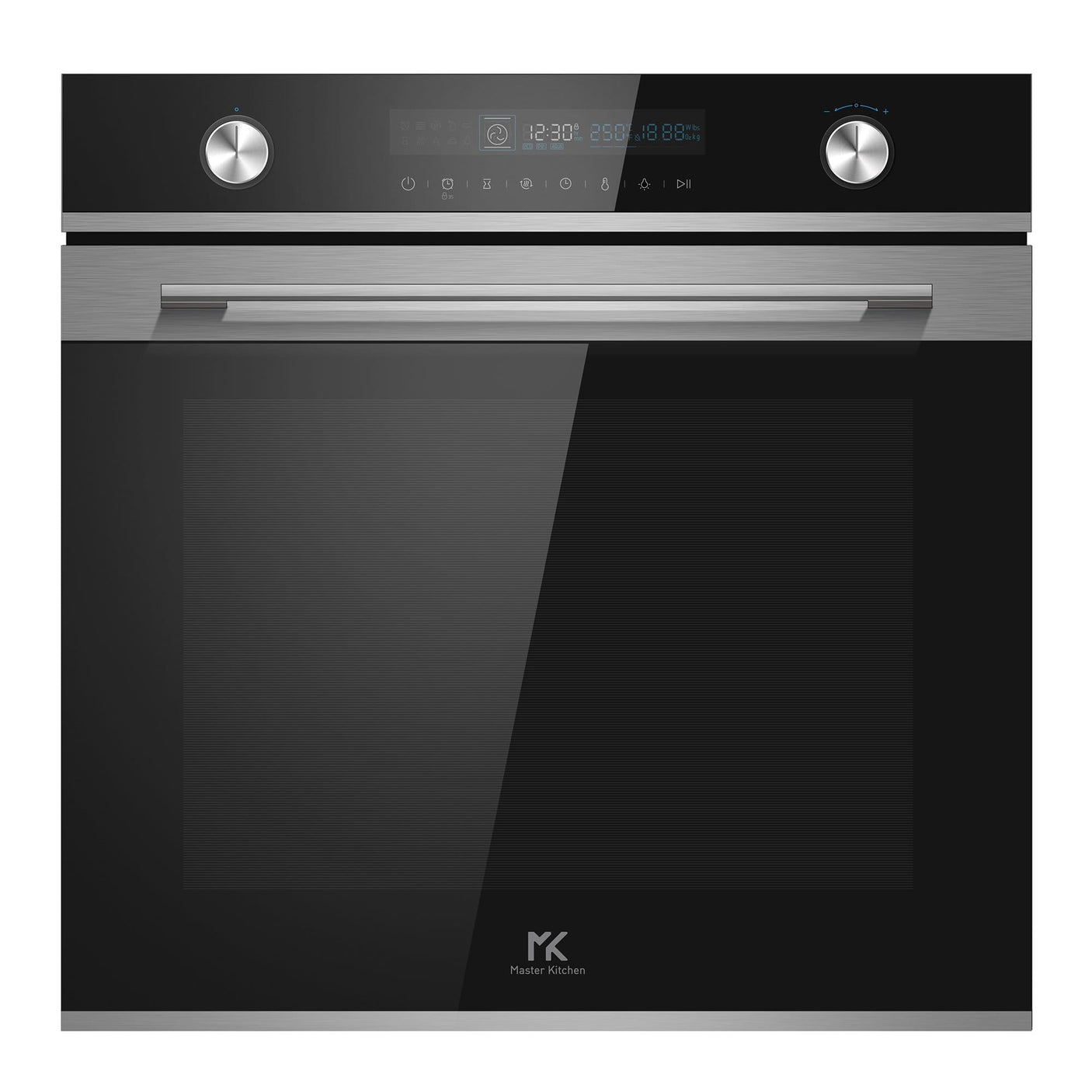 Master Kitchen Cuptor incorporabil Cuptor Incorporabil Master Kitchen MKO 45509CS-EDBK | 50L, SteamBake, 14 Functii, Afisaj Electronic