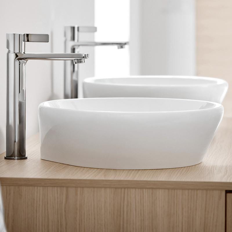 Duravit Lavoar Duravit, Washbowl 400 mm D-Neo round white,w/o.OF,w/o.TP, fix.incl., montare pe blat, o 400mm, rotund, alb