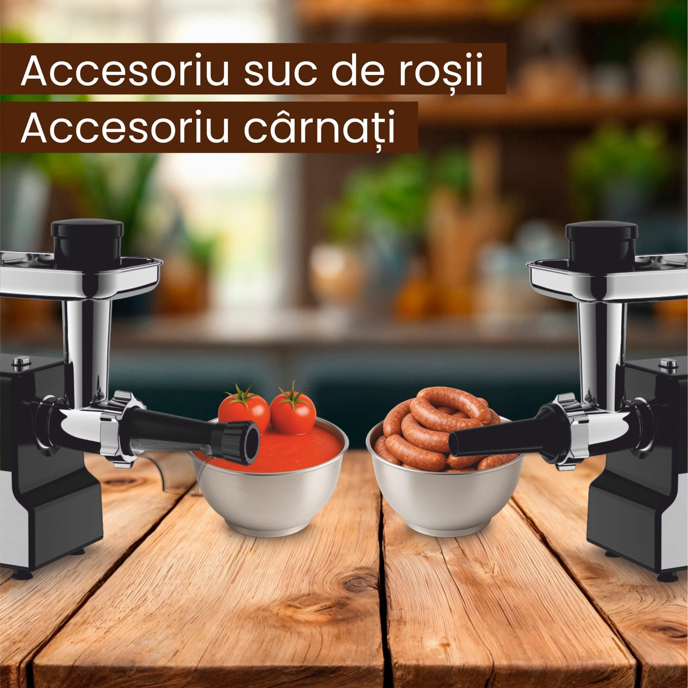 Daewoo SDA Masina de tocat Masina de Tocat Carne Daewoo DMG2000DC | 2000W, 2.5kg/min, Motor DC, Accesorii