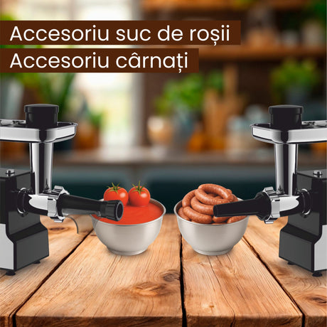 Daewoo SDA Masina de tocat Masina de Tocat Carne Daewoo DMG2000DC | 2000W, 2.5kg/min, Motor DC, Accesorii