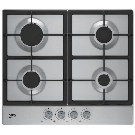 Beko Plita pe gaz Plita pe Gaz Beko HIAG64225SX | 60cm, 4 Arzatoare, Inox, Aprindere Integrata
