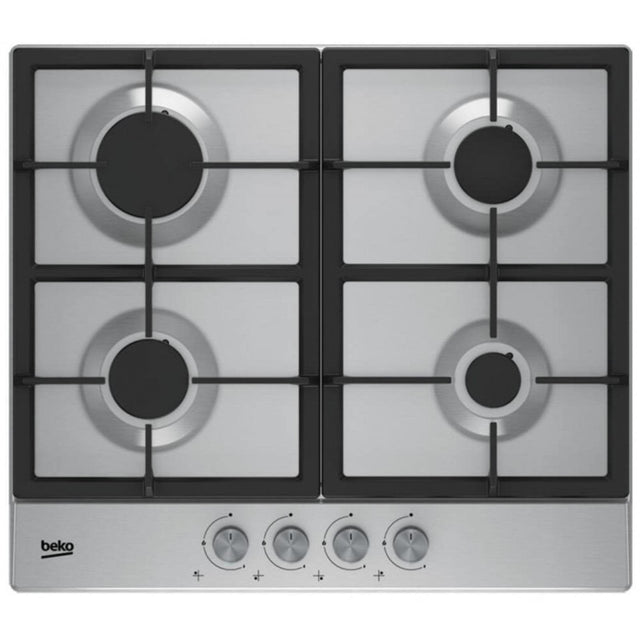 Beko Plita pe gaz Plita pe Gaz Beko HIAG64225SX | 60cm, 4 Arzatoare, Inox, Aprindere Integrata