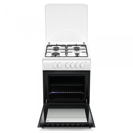 Aragaz SamusSM664ABS | 60cm, Alb, Timer, 60x63.5x86cm