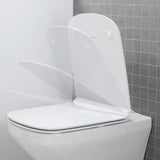 Duravit Vas wc + capac Duravit, Toilet wall-mounted DuraStyle,riml. Seat and cover with soft closure, suspendat, evacuare orizontala, cu capac (0063790000), soft close, alb