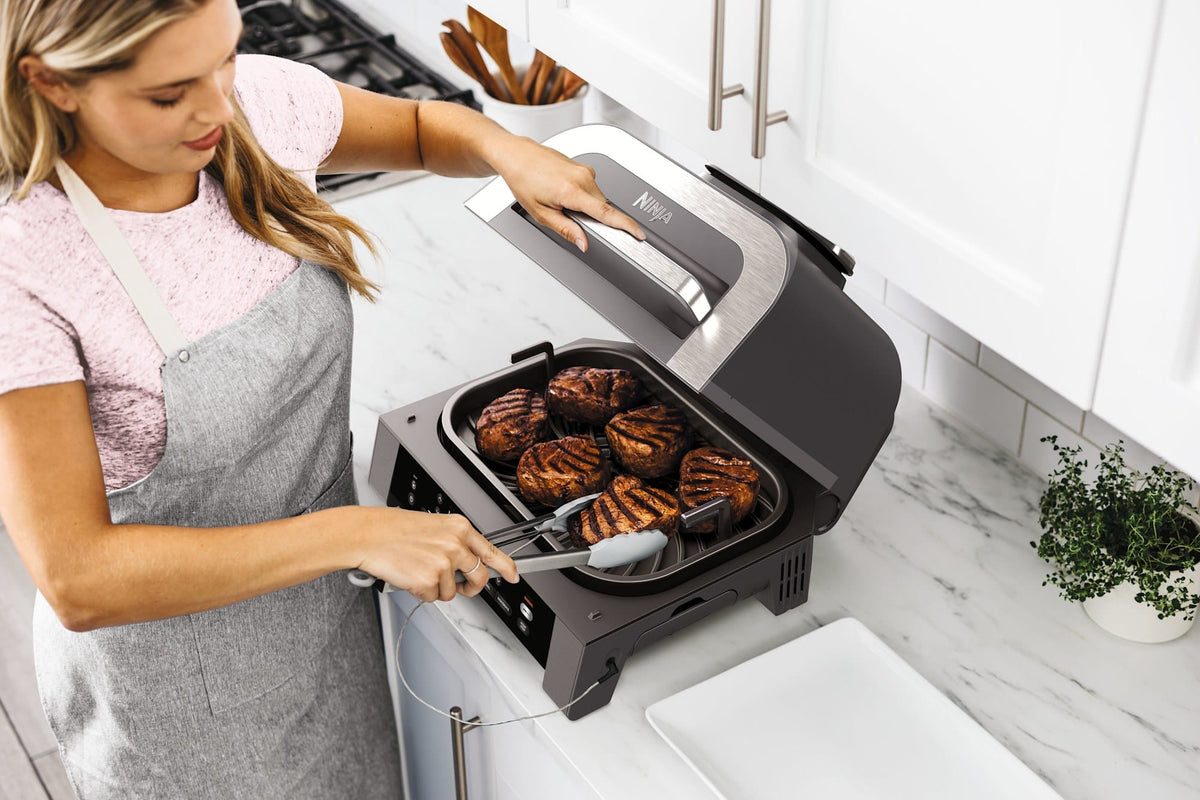 NINJA Gratar si friteuza Ninja MAX 6-in-1, 3.8L1760W, gri/ argintiu