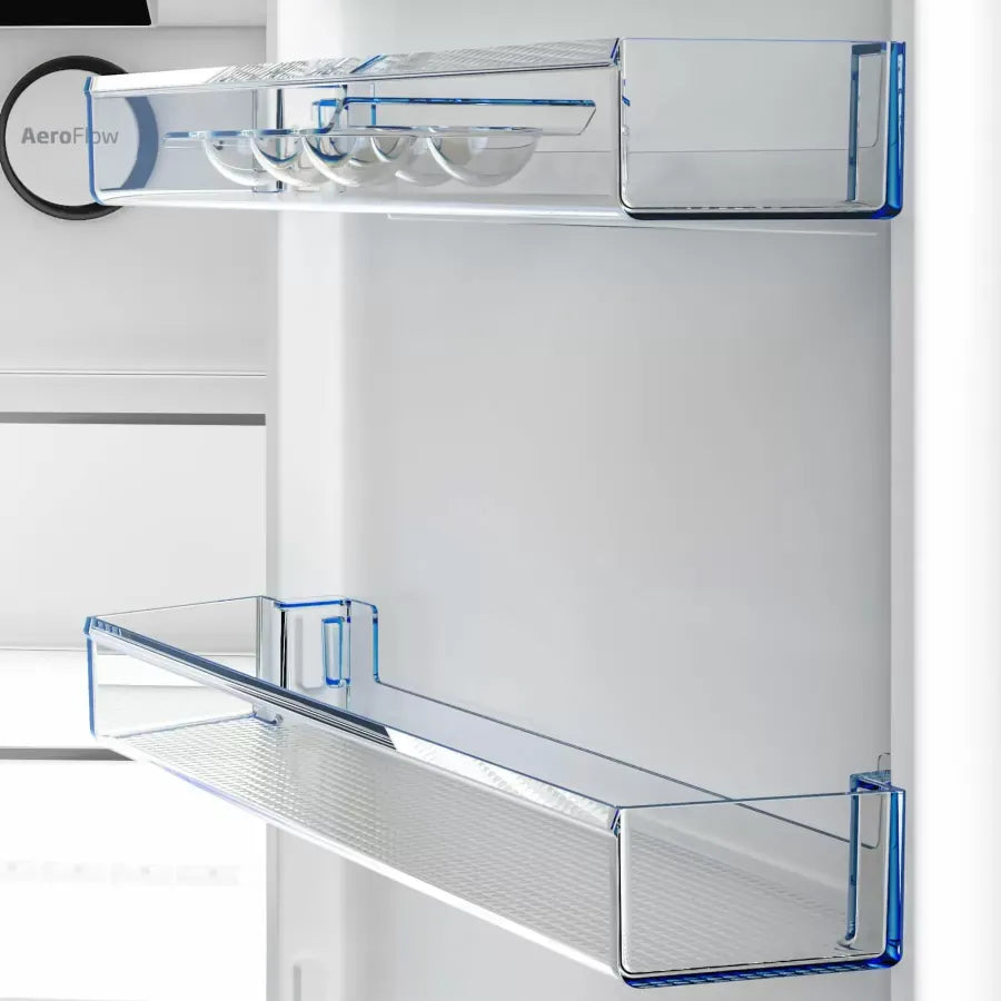 Beko Combina frigorifica Combina frigorifica Beko B3RCNA364HXB1 | 367L, AeroFlow, HarvestFresh, E, Metal Look, 59.5x66.3x186.5cm
