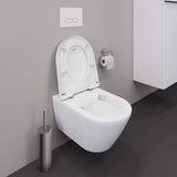 Duravit Vas wc Duravit, Toilet WM 540 mm D-Neo white, washdown, rimless, Durafix incl., suspendat, evacuare orizontala, fara capac (0021610000, 0021690000), alb