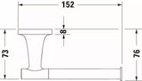 Duravit Accesorii baie Suport Hartie Igienica Duravit 0099370400 | Starck T, Perete, Bronz Mat