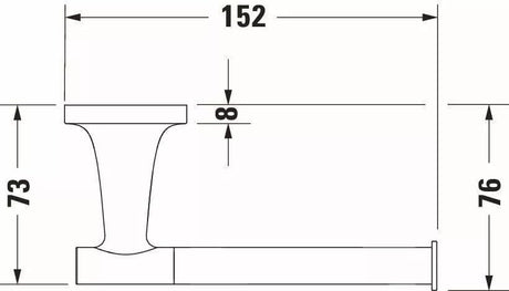 Duravit Accesorii baie Suport Hartie Igienica Duravit 0099370400 | Starck T, Perete, Bronz Mat
