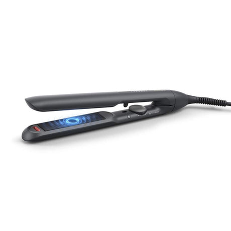 Philips Placa de indreptat parul Philips Prestige BHS510/00, tehnologie ThermoShield, placi infuzate cu ulei de argan, 230øC, ingrijire ioni, 12 setari temperatura, husa termorezistenta, Negru