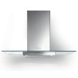 Faber B Hota decorativa, T, Faber, NICE LED SRM X/V A90, 90 cm, 420 m3h, 66 dB, 1 motor, filtru aluminiu, clasa C, butoane push, LED2, , Inox-Sticla, 325.0557.682