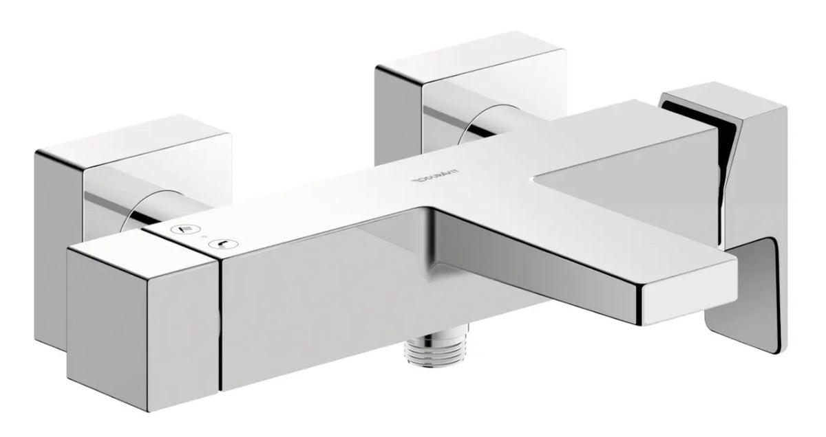 Duravit Baterie cada Duravit, Manhattan single lever bath mixer exposed installation, monocomanda, aparenta, cartus ceramic, diverter, levier metalic, crom