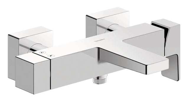 Duravit Baterie cada Duravit, Manhattan single lever bath mixer exposed installation, monocomanda, aparenta, cartus ceramic, diverter, levier metalic, crom