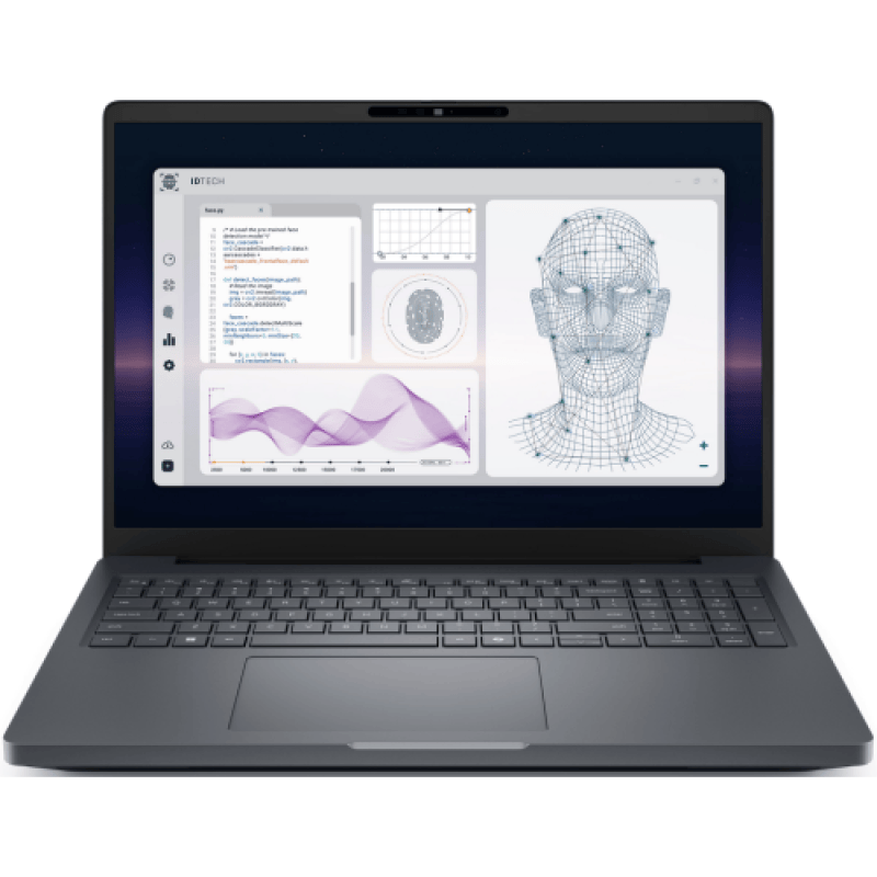 DELL Laptop Dell Pro Max 16 Plus MB16250, 16" FHD+ LCD 1920x1200 with 500nits, DCI- P3 100%, VRR 120Hz, Non-touch, WLAN, IR Camera, Microphone, 8MP IR with USB Synapctics Camera, HDR with UPD ready, TNR5, Palmres
