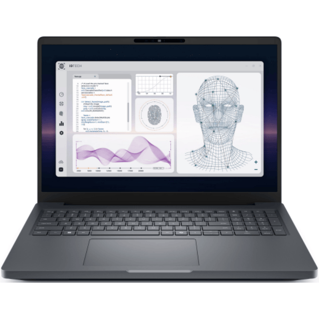 DELL Laptop Dell Pro Max 16 Plus MB16250, 16" FHD+ LCD 1920x1200 with 500nits, DCI- P3 100%, VRR 120Hz, Non-touch, WLAN, IR Camera, Microphone, 8MP IR with USB Synapctics Camera, HDR with UPD ready, TNR5, Palmres