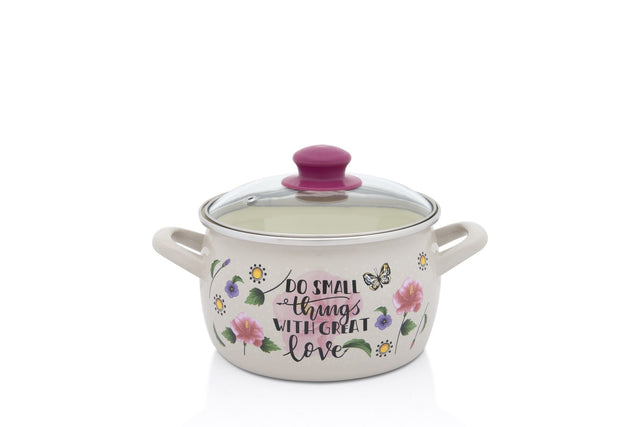 Metalac Oala Oala Metalac Spring 380506 | 3.1L, Capac Sticla, Emailata, 18cm
