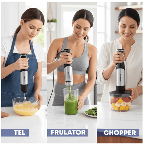 Daewoo SDA Blender Blender Daewoo DHB100X | 1000W, 6 Viteze + Turbo, Tija Inox, Accesorii