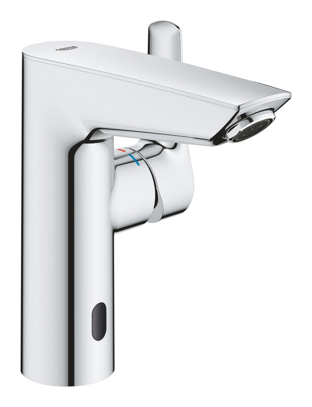 Grohe Baterie lavoar cu senzor infrarosu Grohe, Eurosmart OHM sensor basin 6V, hibrida, alimentare 6V, optiune operare manuala, mixare apa, cartus ceramic, program dezinfectie, crom