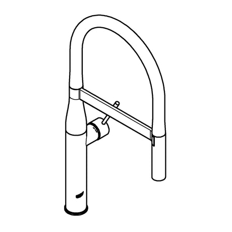 Grohe Baterie chiuveta Baterie Bucatarie Grohe 30294DA0 | Monocomanda, Dus Extractabil, Pipa Inalta, Warm Sunset
